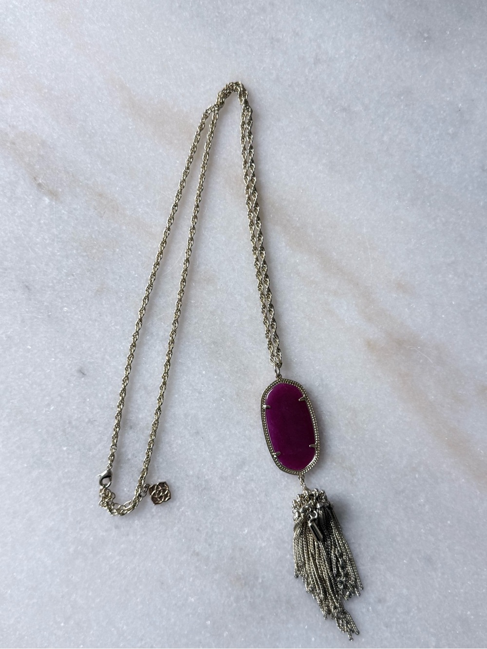 Kendra Scott Rayne Tassel Necklace - Purple